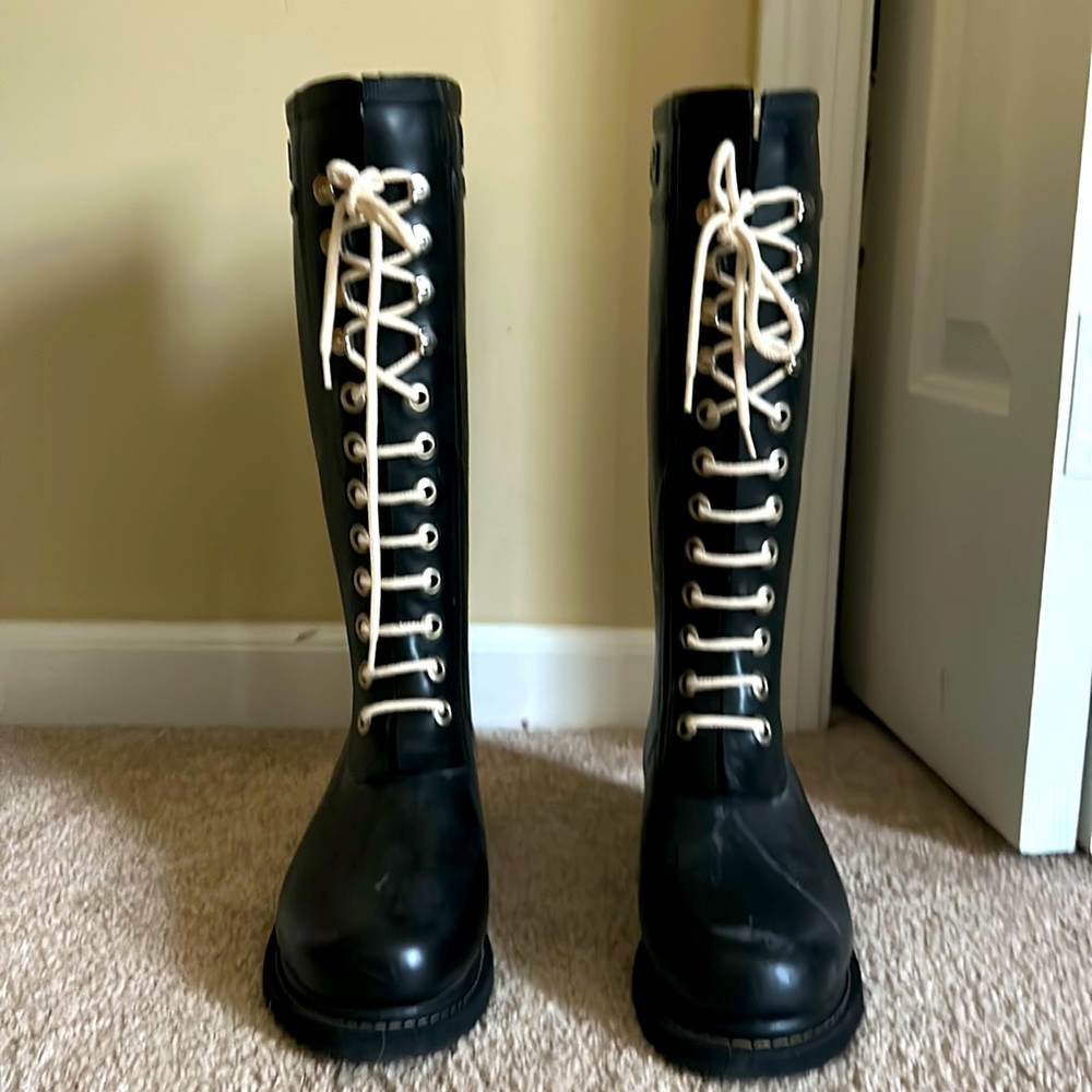 Ilse Jacobsen lace up rainboots size 37